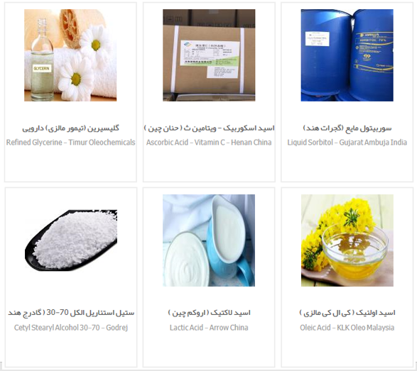 صفحه کاتالوگ اصلی شامل اسید اسکوربیک — ویتامین ث